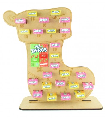 6mm Nerds Candy Sweets Holder Advent Calendar - Stocking